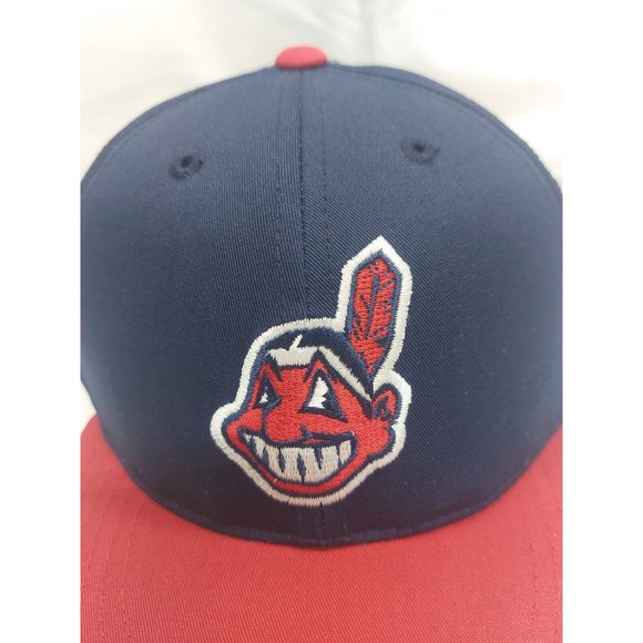 Vintage Cleveland Indians Hat Snapback Ball Cap Baseball MLB 90s Youth Size - Picture 2 of 11